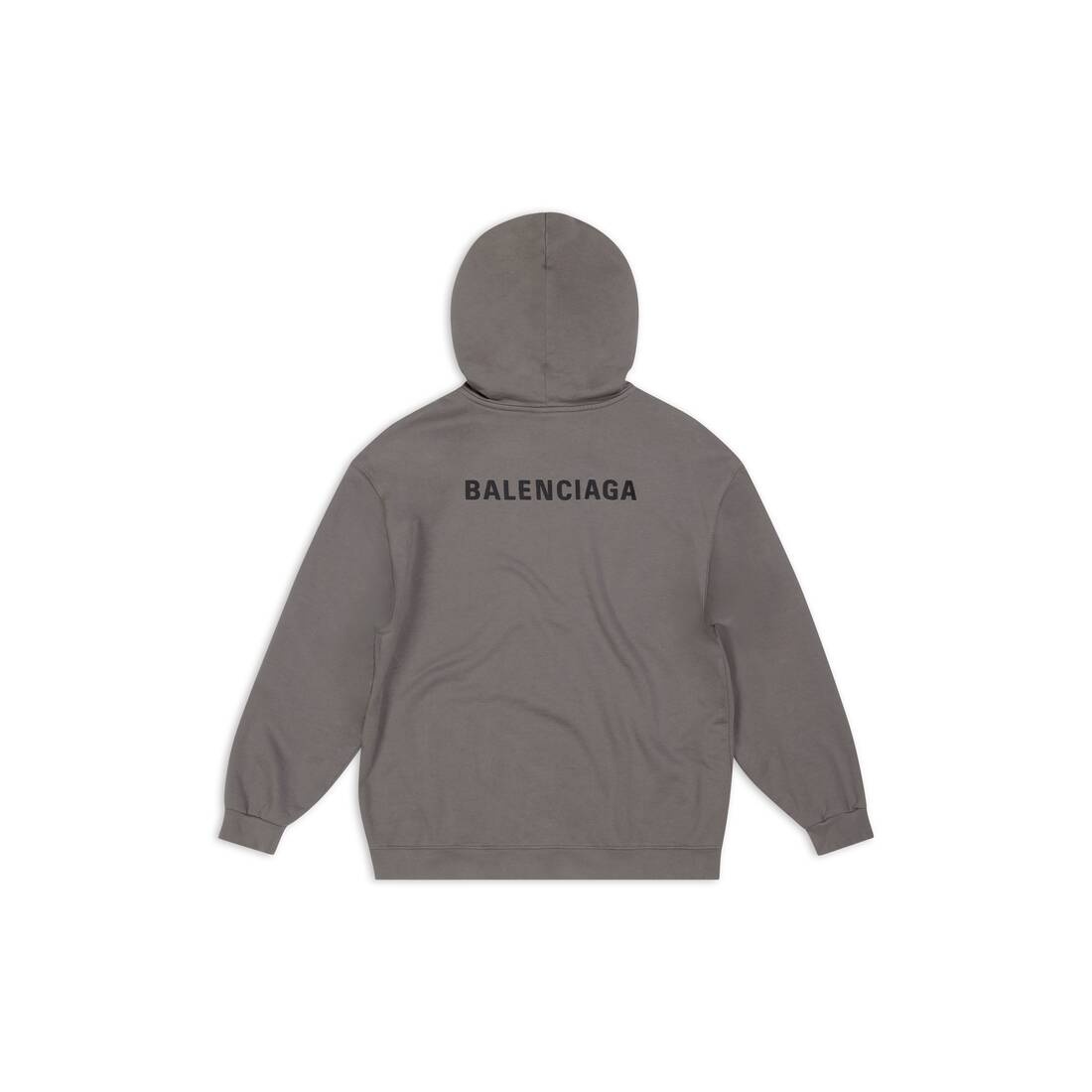 Men's Balenciaga Back Hoodie Medium Fit in Grey - 2