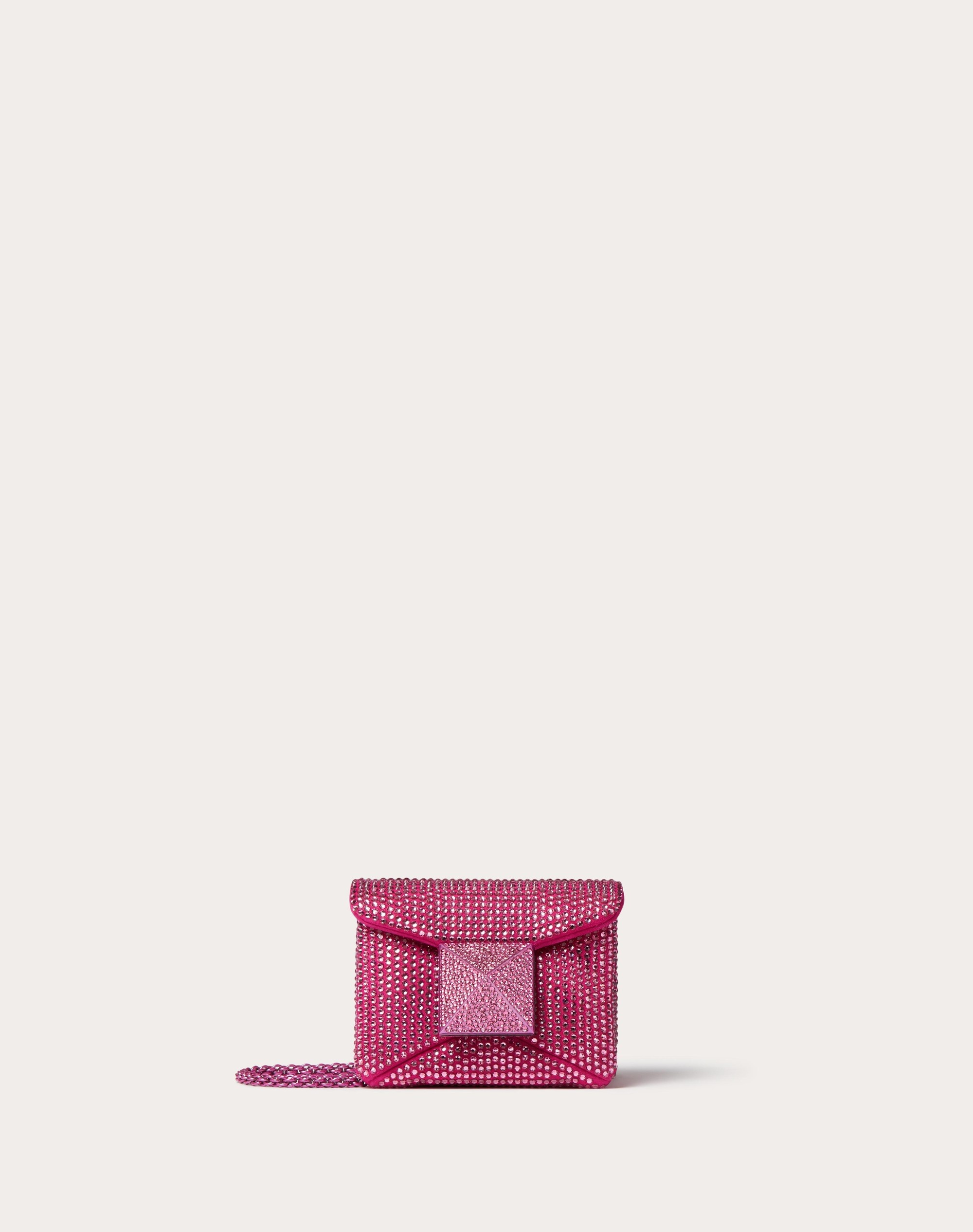ONE STUD MICRO BAG WITH CHAIN AND RHINESTONE EMBROIDERY - 1