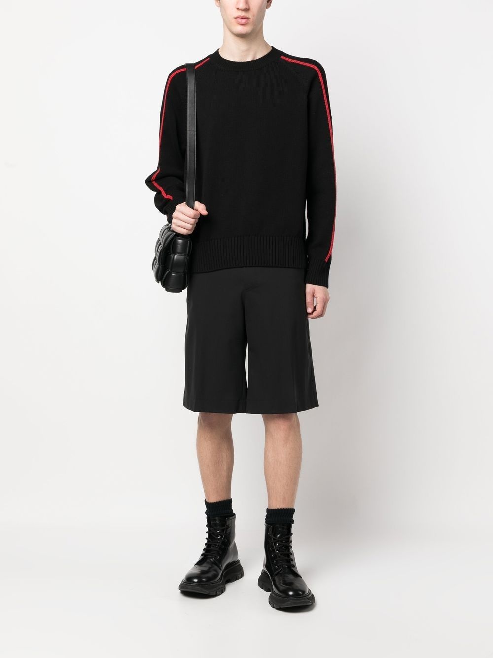 logo-print crew neck sweatshirt - 2