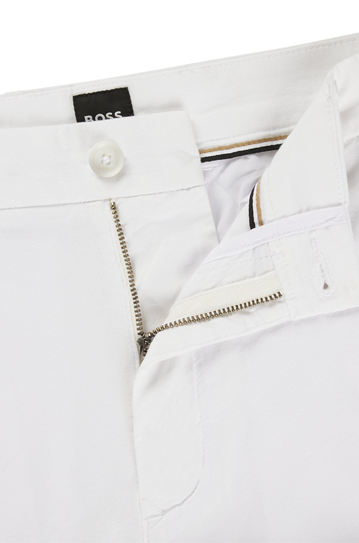 SLIM-FIT SHORTS IN STRETCH-COTTON TWILL - 6