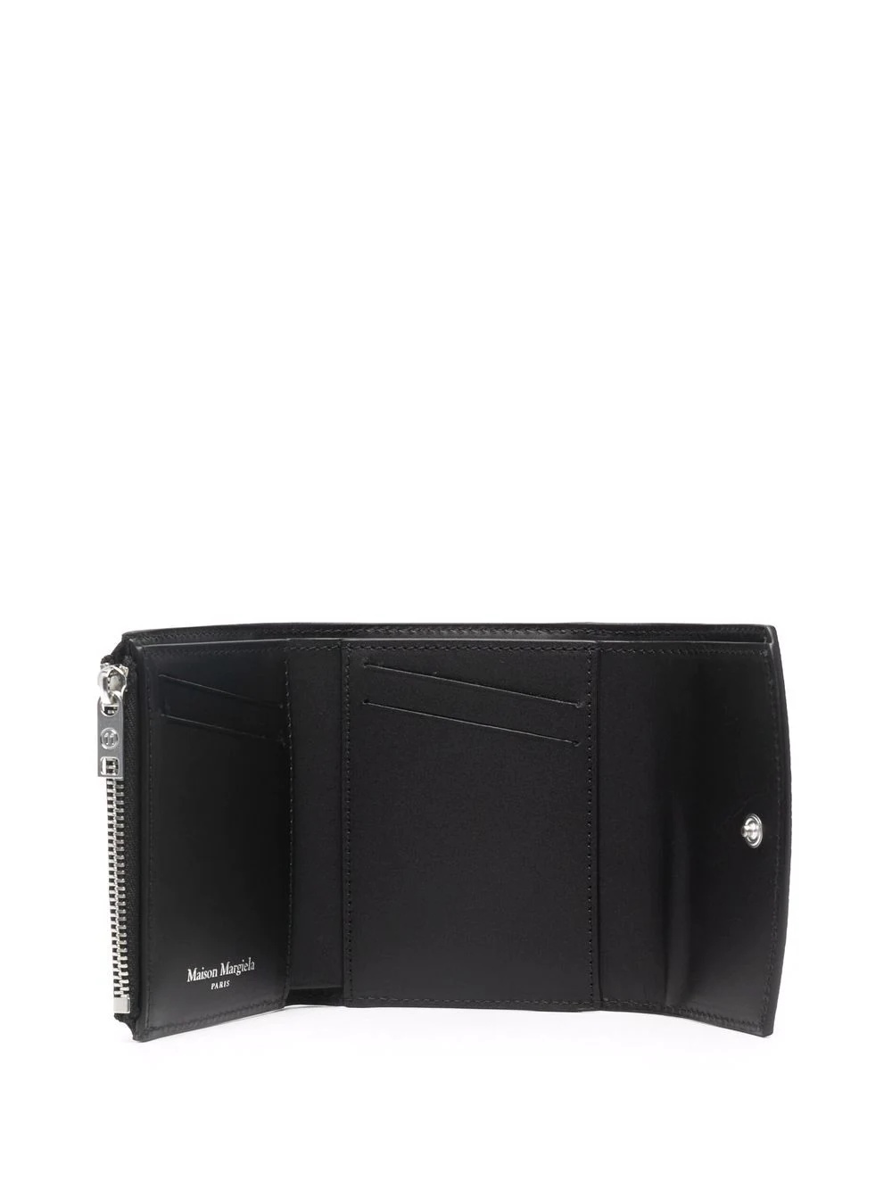 logo-print leather wallet - 3