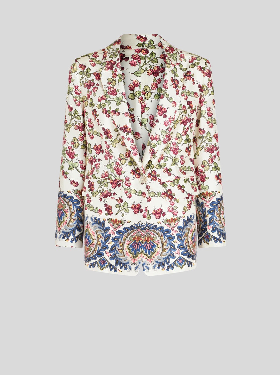 JACKET WITH BERRY PRINT - 1