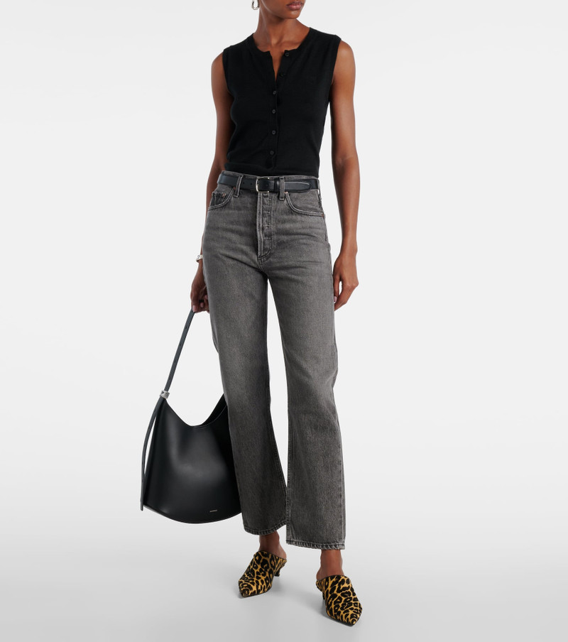 AGOLDE '90s cropped high-rise straight jeans outlook