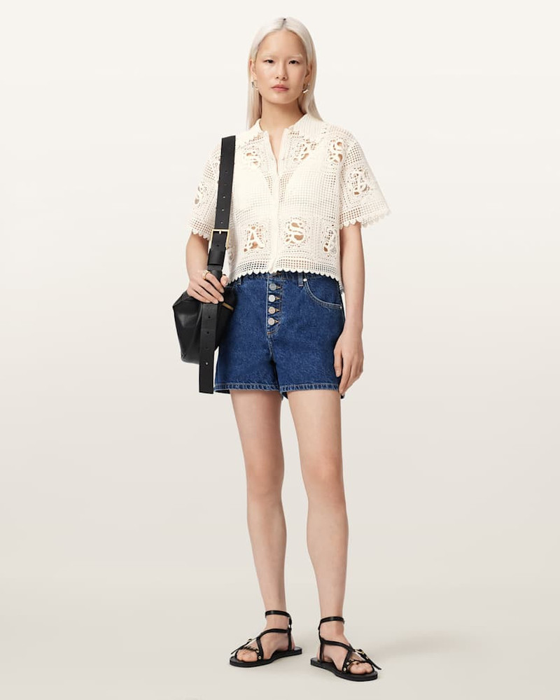 KYRA CROCHET CROPPED POLO 5