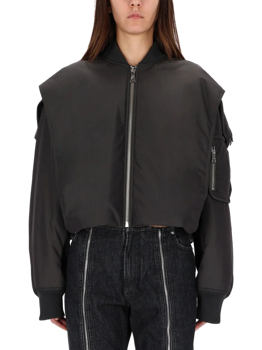 Jean Paul Gaultier Women The Hooded Bomber Jacket - 1