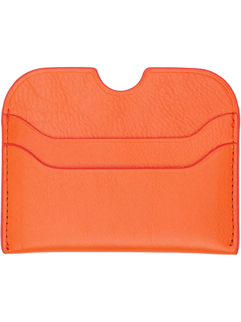 Acne Studios Orange Logo Stamp Card Holder outlook