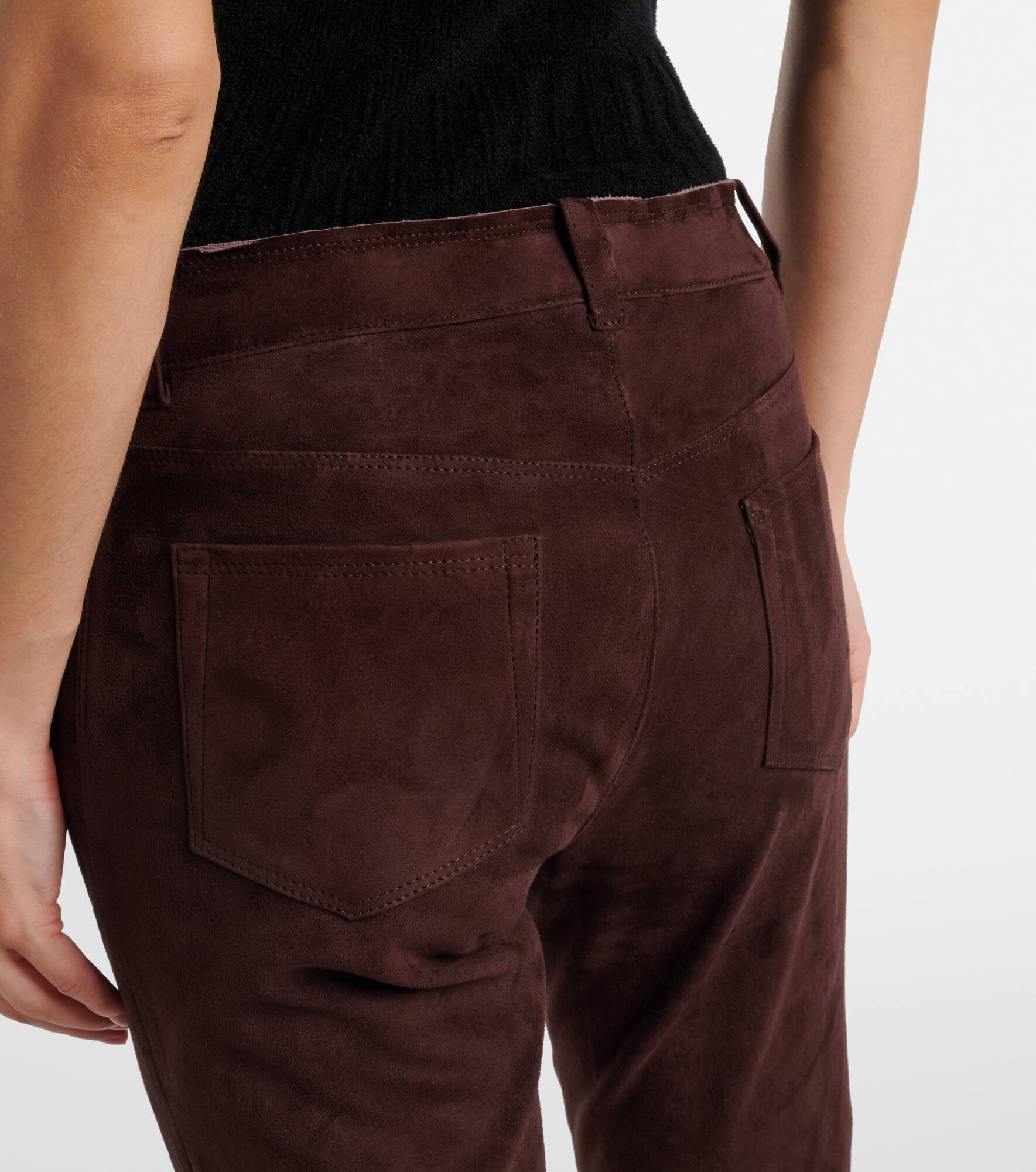 Dean 22 suede flared pants - 6