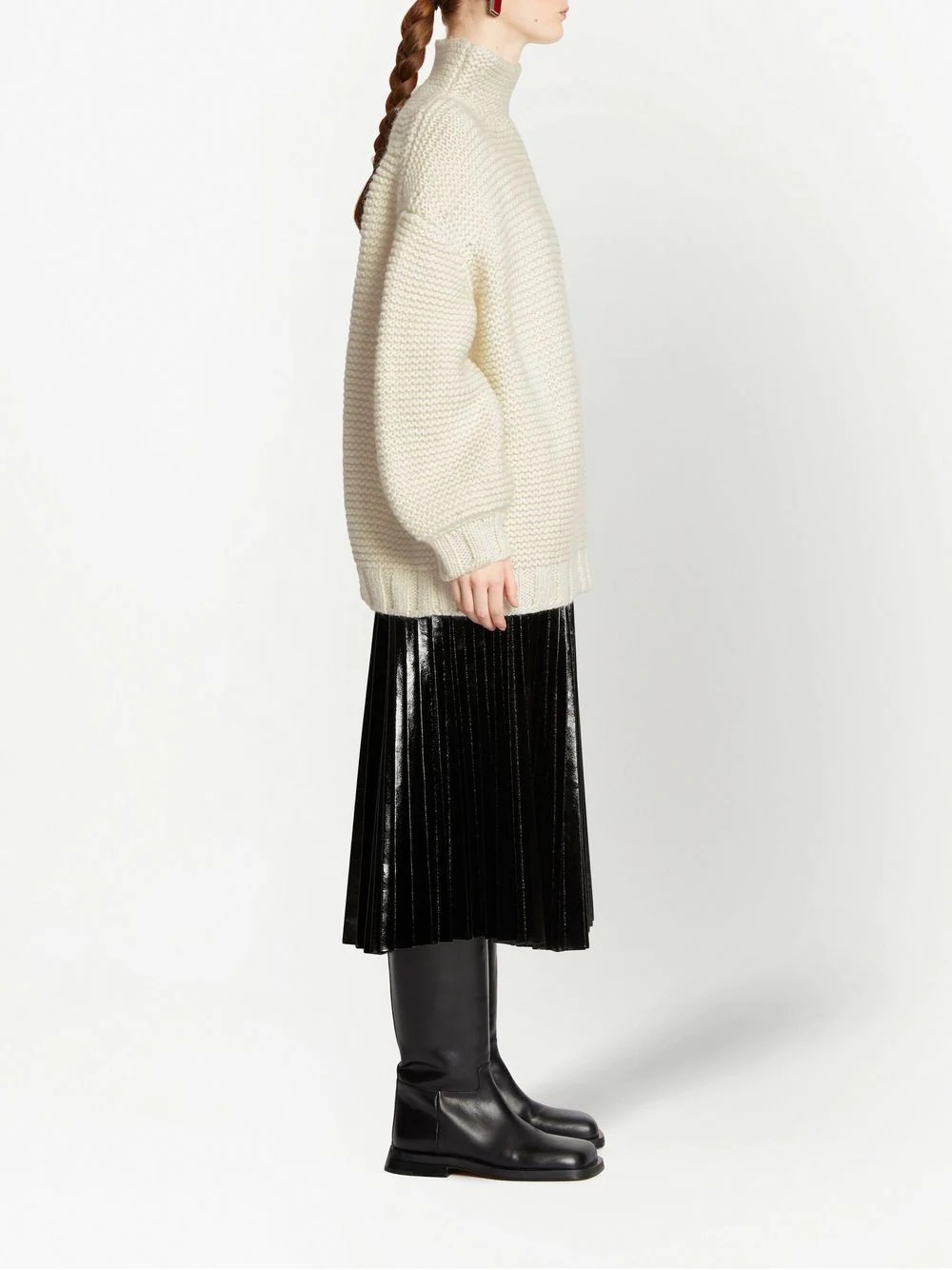 roll-neck chunky-knit jumper - 3