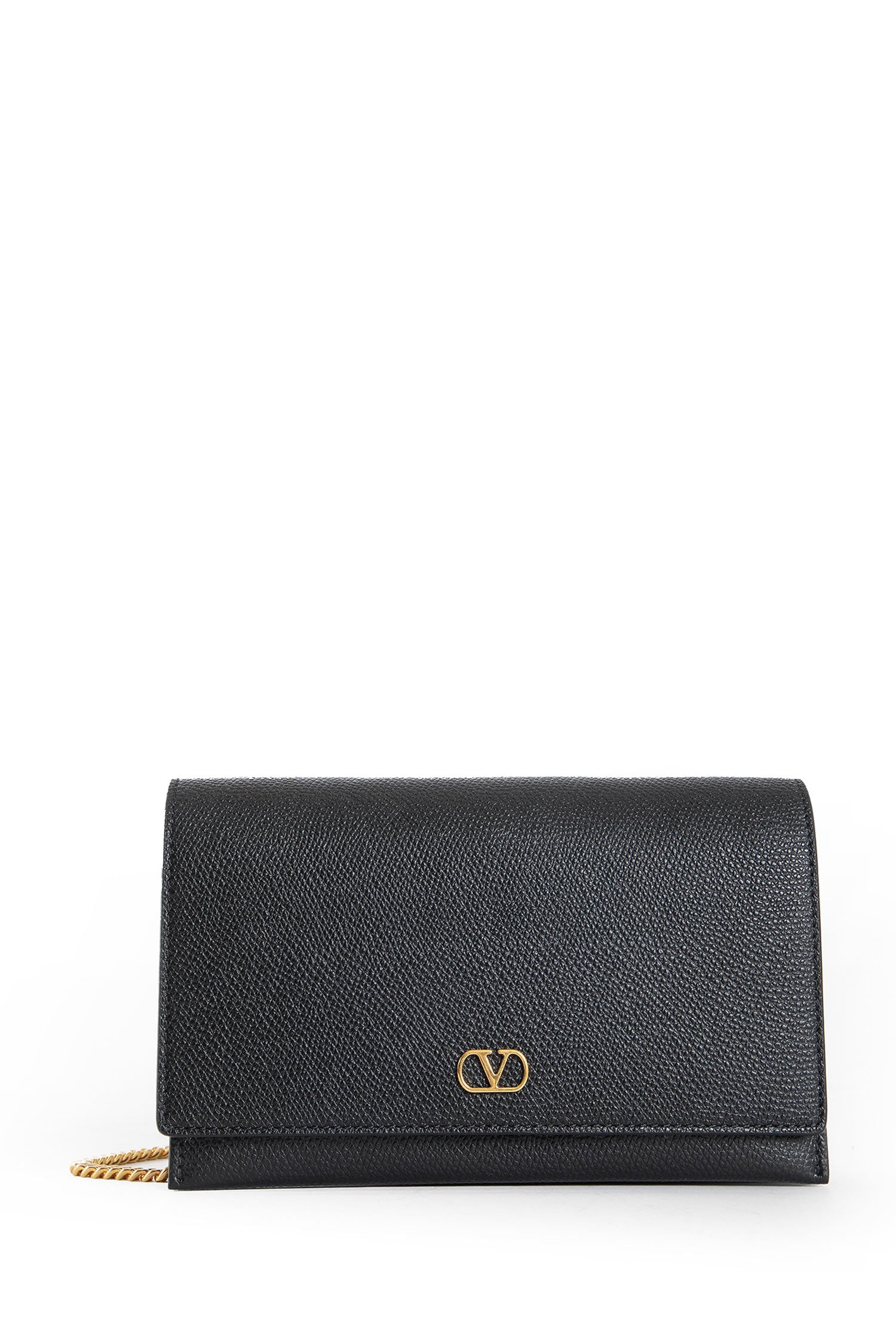 Vlogo-Grainy-Leather-Wallet-With-Chain - 1