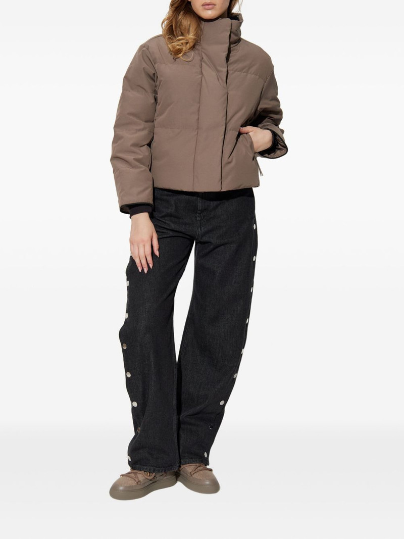 Canada Goose logo-patch puffer jacket outlook