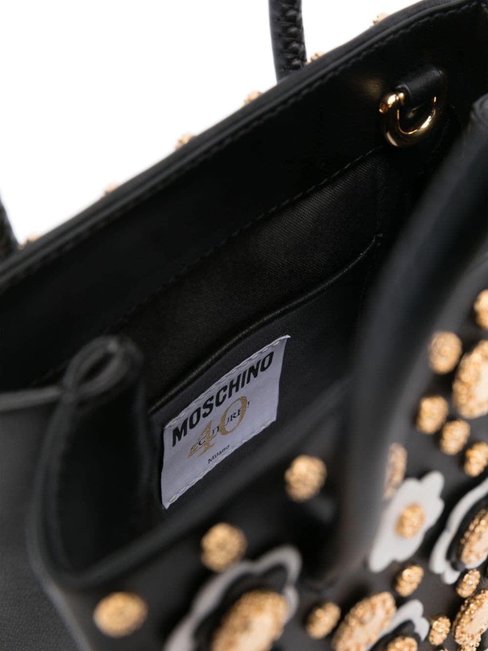 floral stud-detailing tote bag - 5
