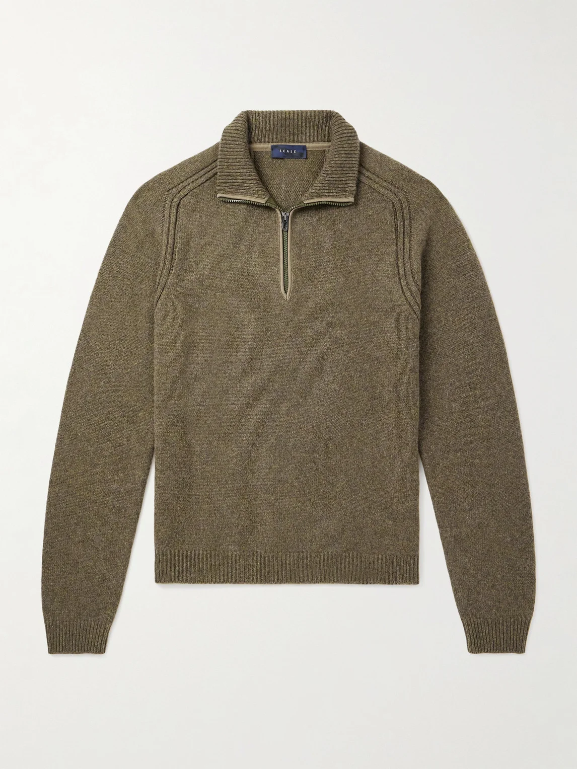 Cashmere Half-Zip Sweater - 1