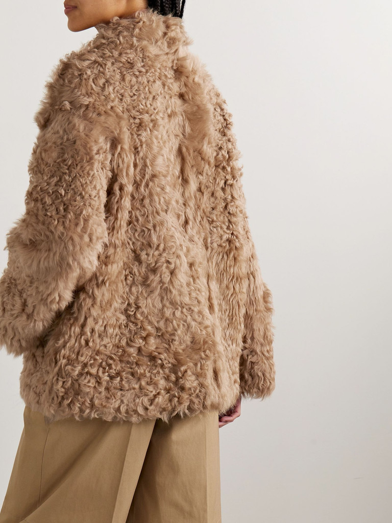 Carolyn shearling coat Light brown 4