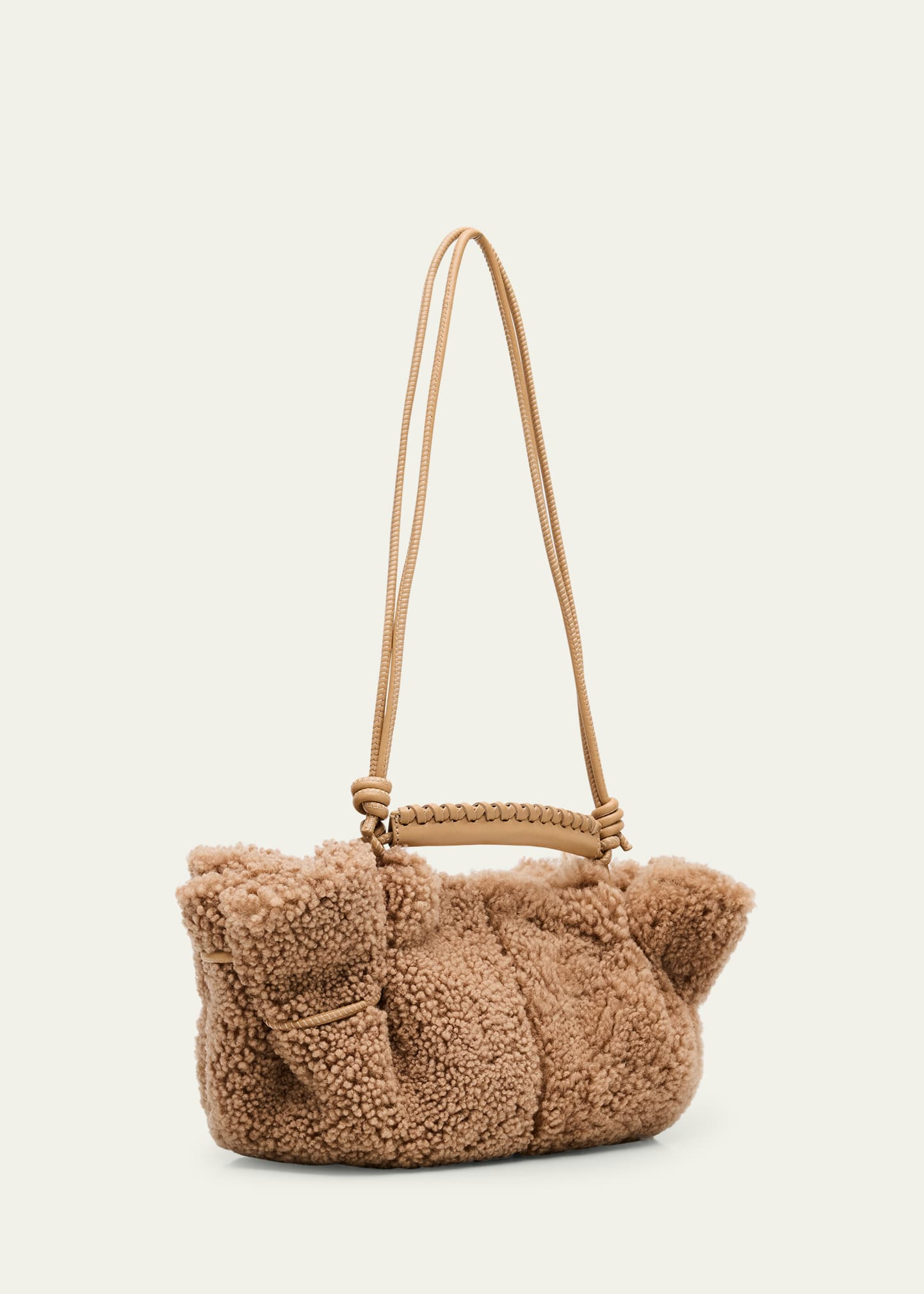 Arta Mini Shearling Top-Handle Bag - 3