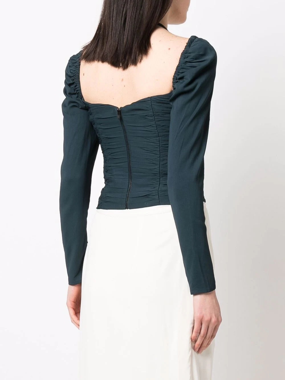 crepe cut-out top - 4