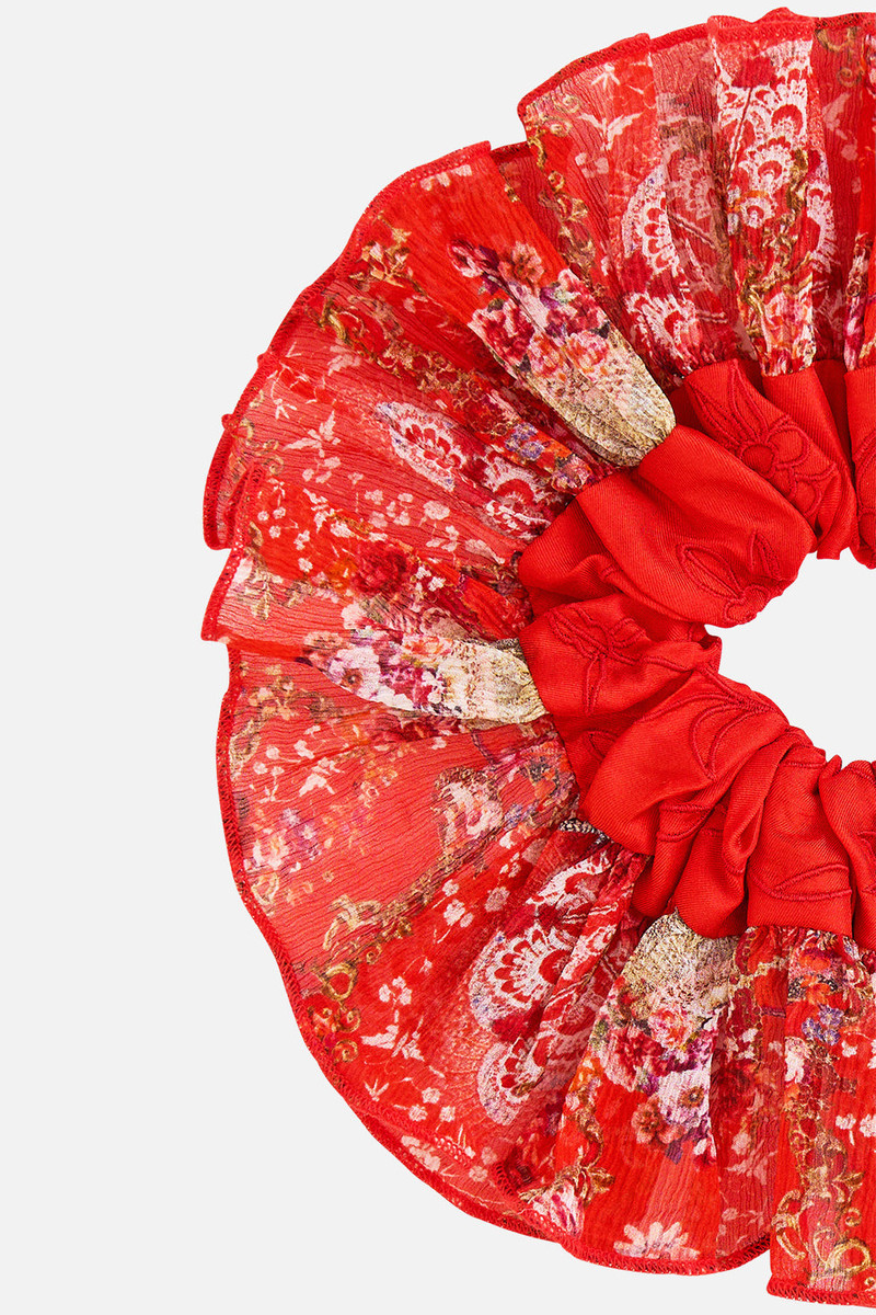 CAMILLA SCRUNCHIE WITH FRILL EDGE outlook