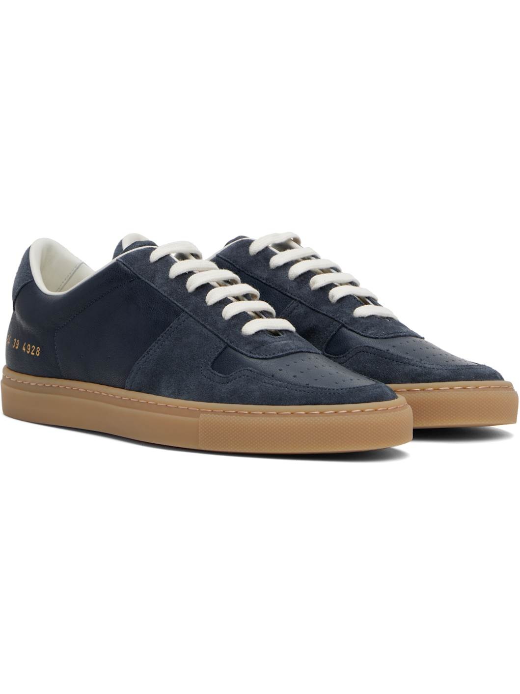 Navy BBall Duo Slim Sneakers - 4