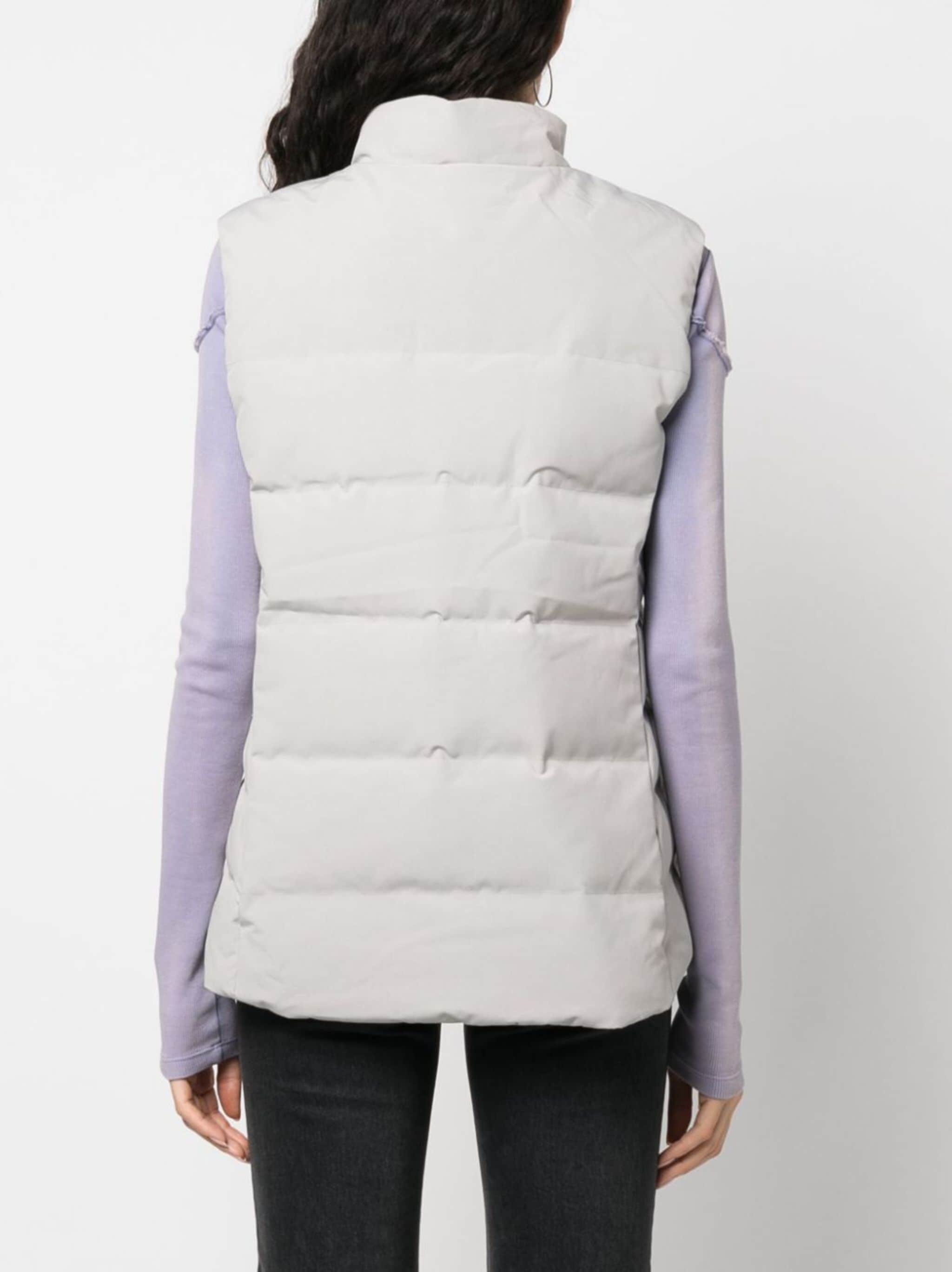 logo-patch padded gilet - 4