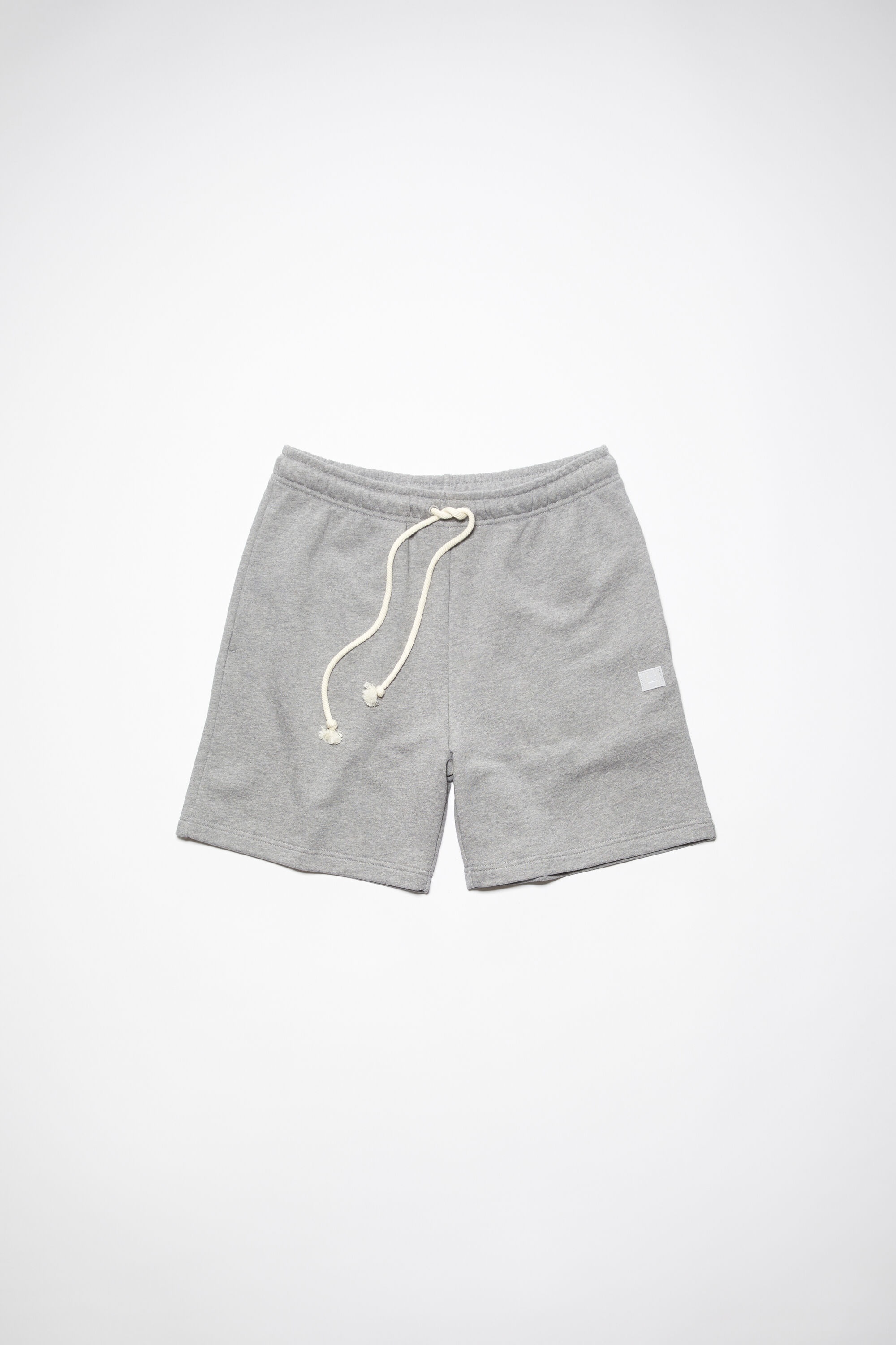 Cotton sweat shorts - Light Grey Melange - 6