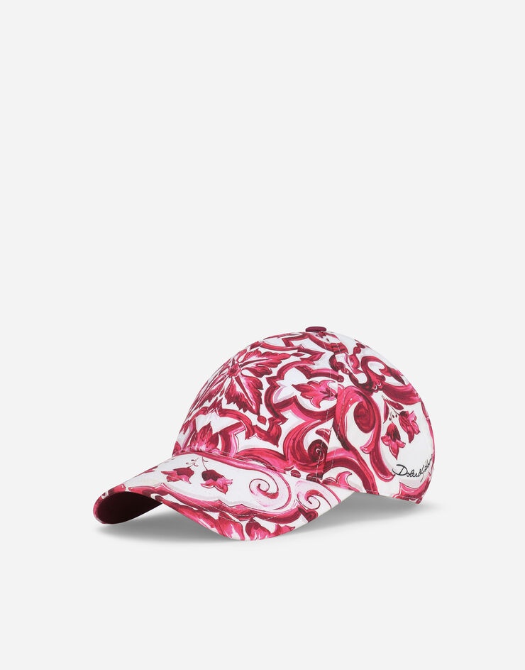 Baseball cap with Majolica print - 1