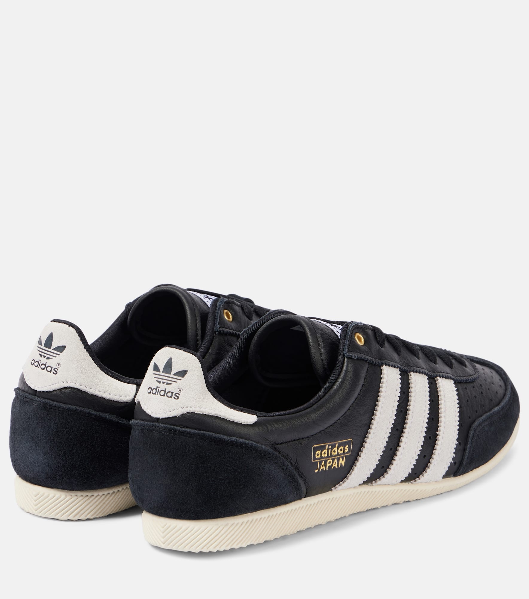 Japan suede-trimmed leather sneakers - 2