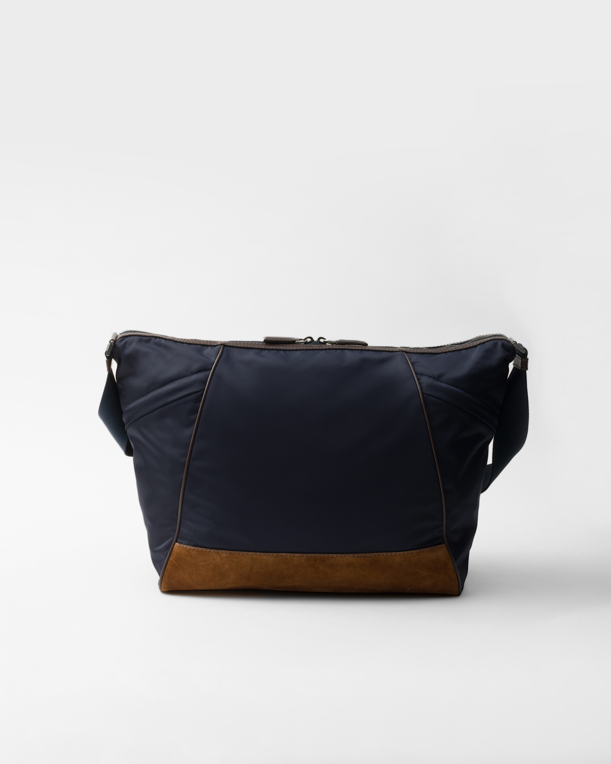 Re-Nylon and leather shoulder bag - 4