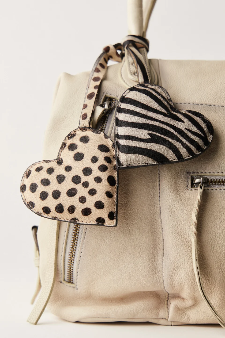 Heart Animal Print Keychain - 1