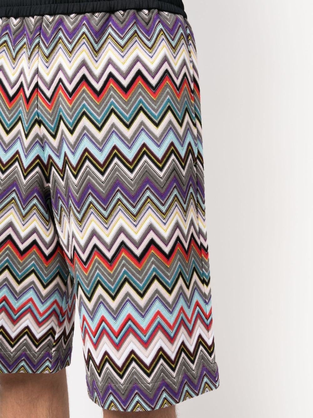 zigzag-woven bermuda shorts - 7