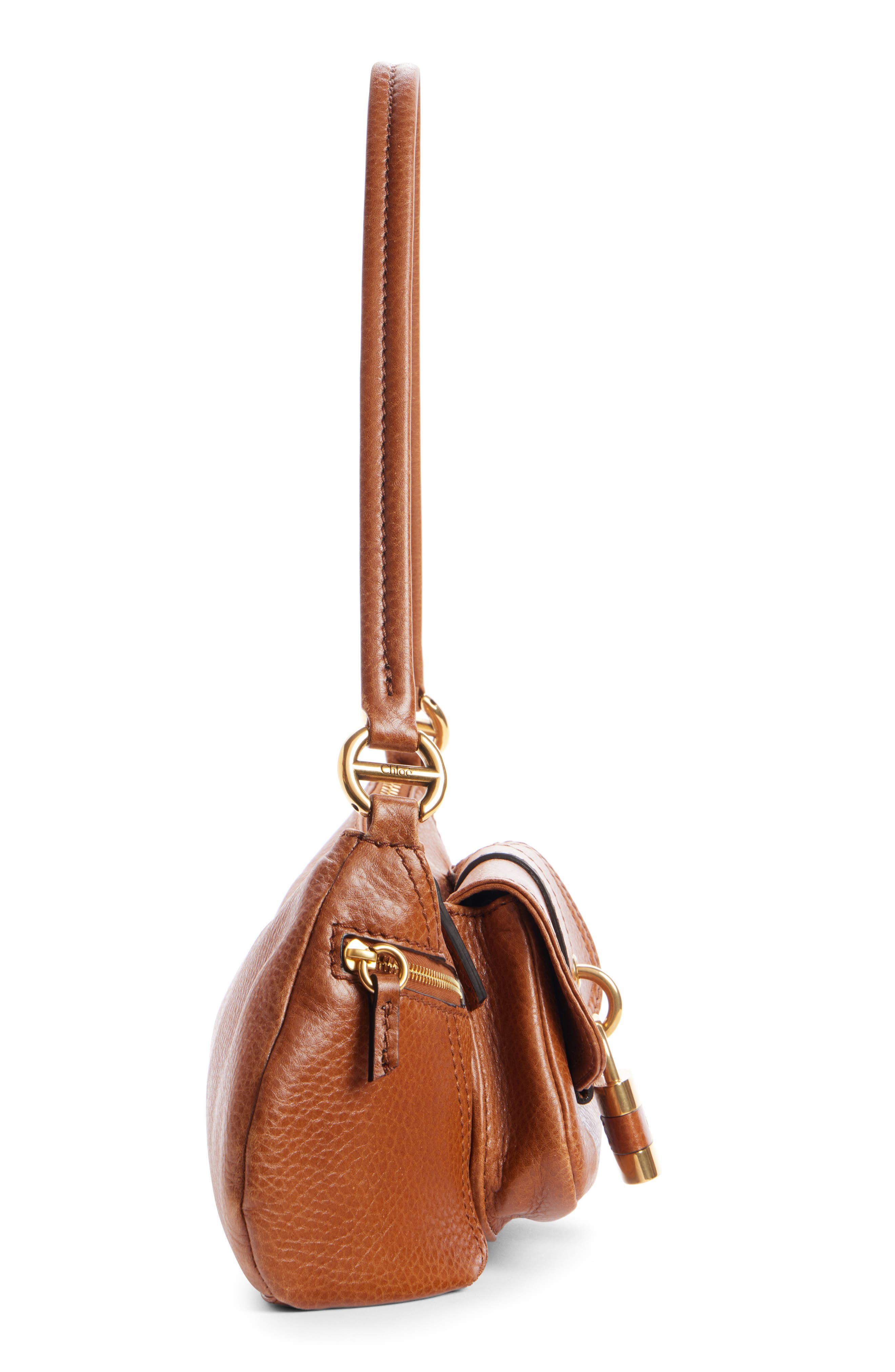 Chloé The 99 Leather Shoulder Bag in Clay Brown 26M at Nordstrom - 4