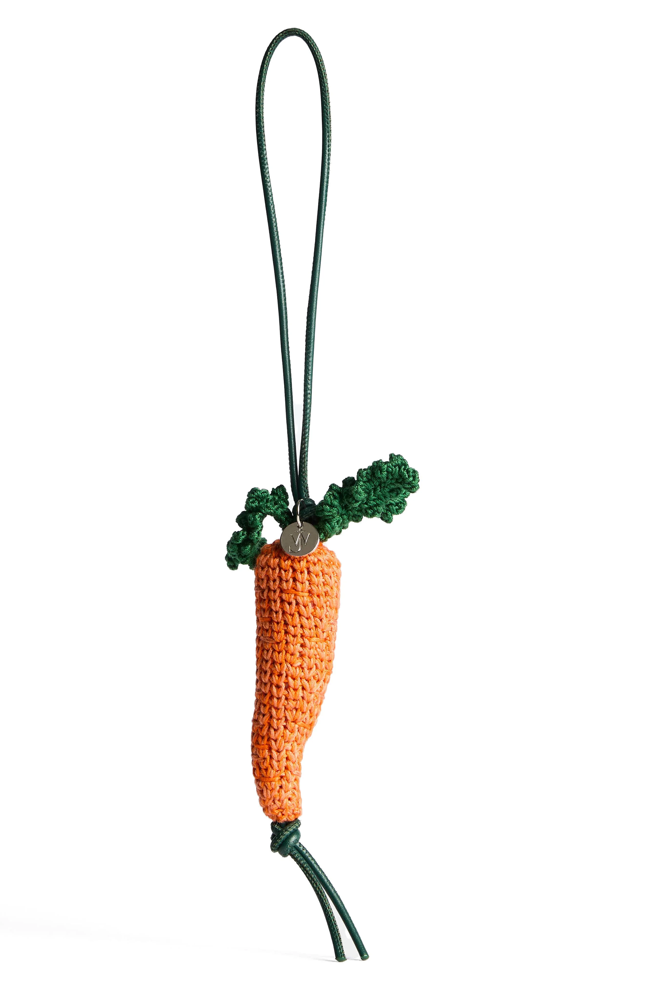 JW Anderson Crocheted Carrot Mercerized Cotton Bag Charm in Orange at Nordstrom - 1