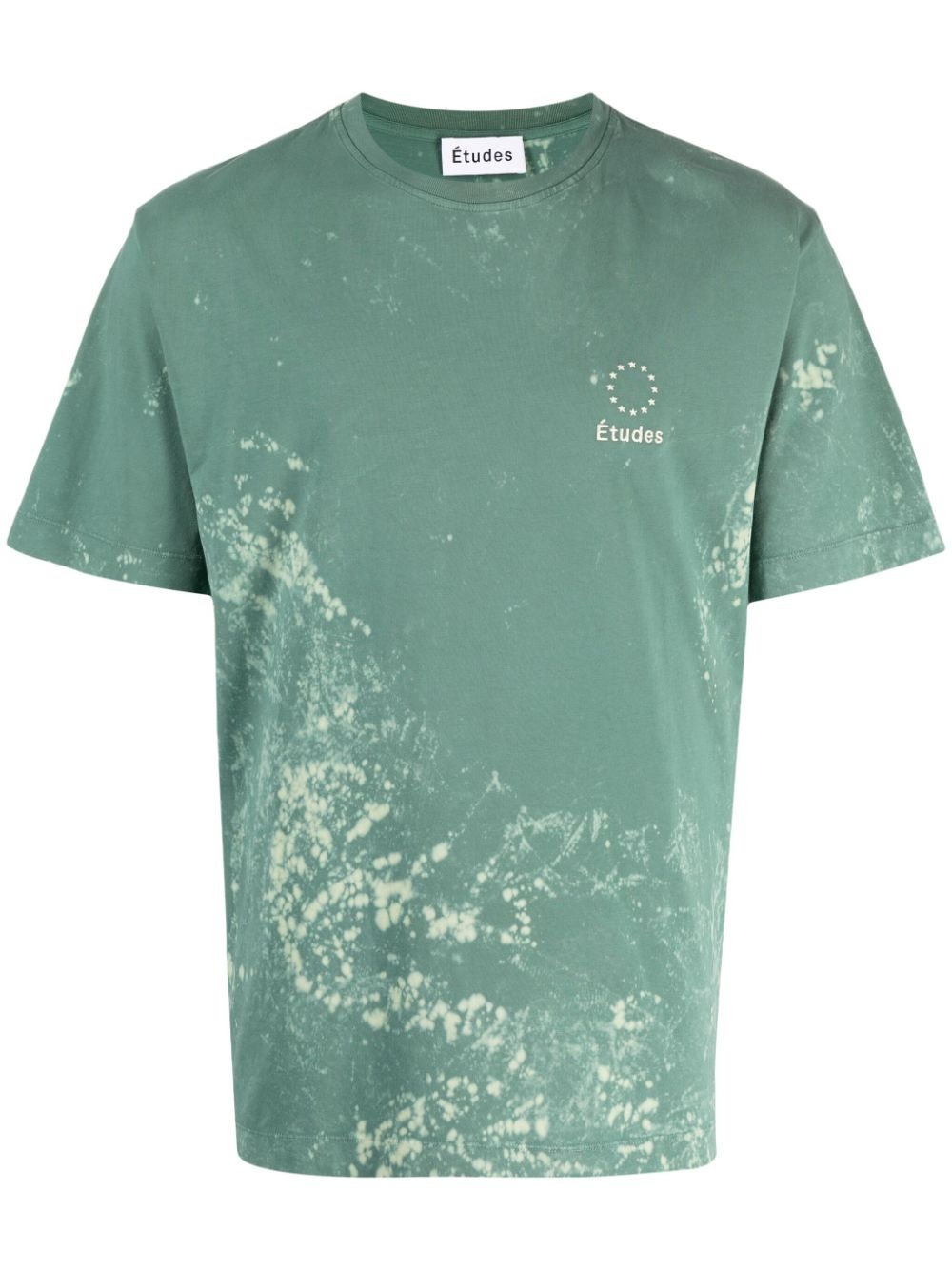 bleached-effect organic cotton T-shirt - 1