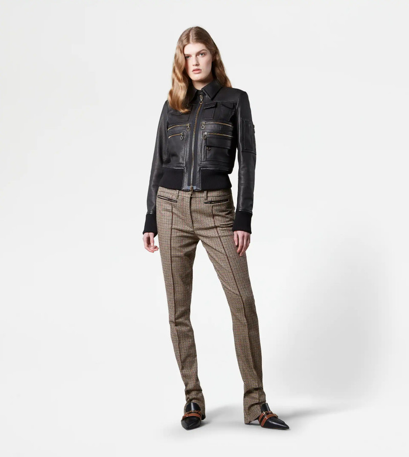 Tod's MIXED WOOL TROUSERS - RED, BLUE, BROWN outlook