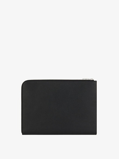 Givenchy LARGE GUSSET POUCH IN  GRAINED LEATHER outlook