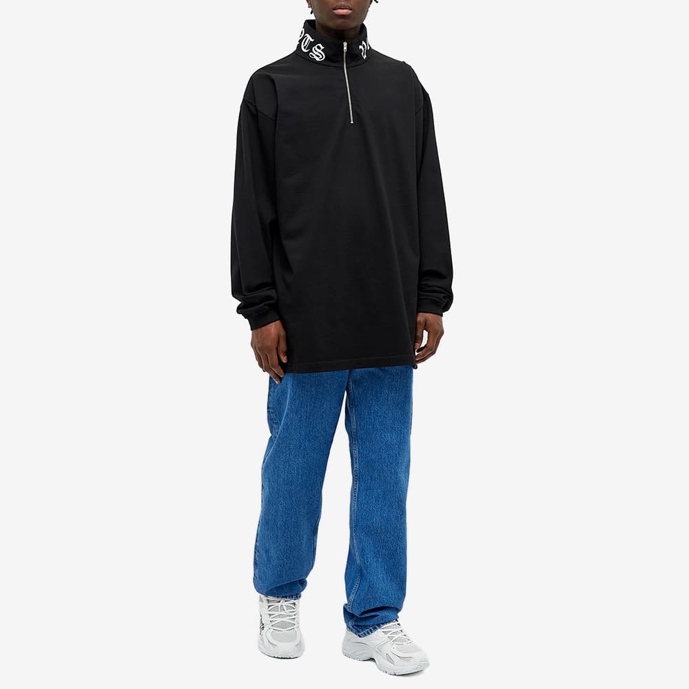 VETEMENTS Oversized Gothic Logo Zip Turtleneck - 6