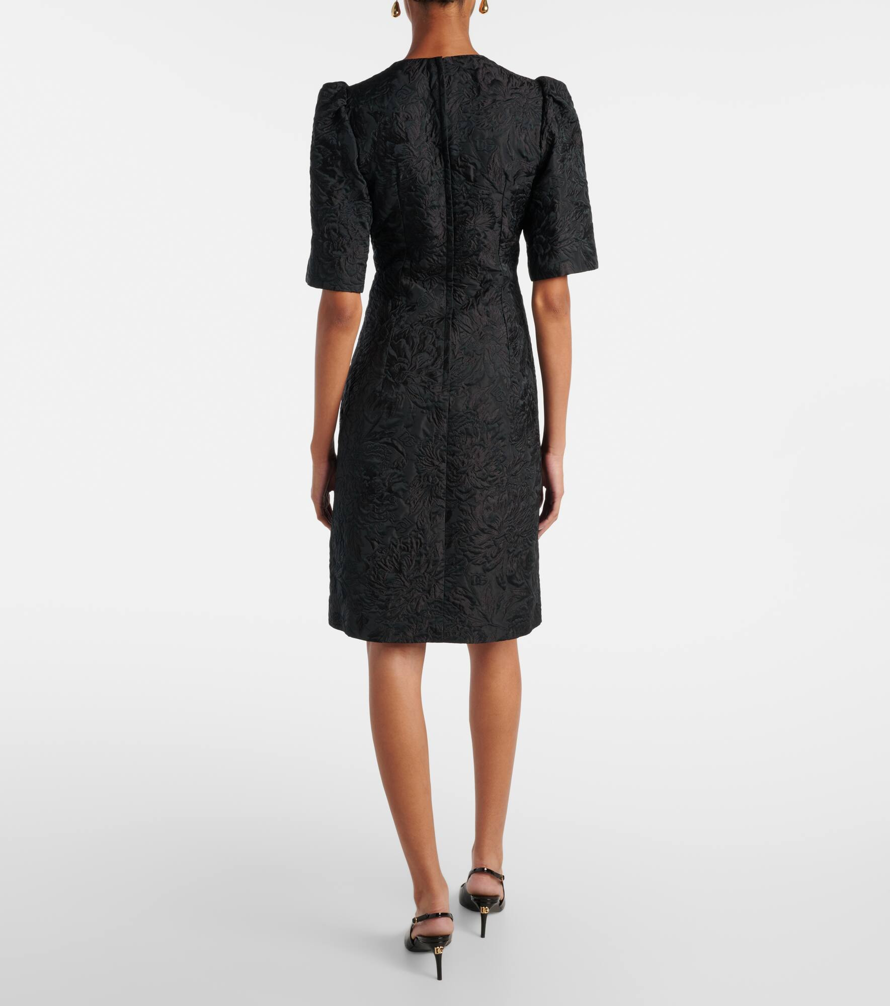 Cotton and silk-blend minidress - 3