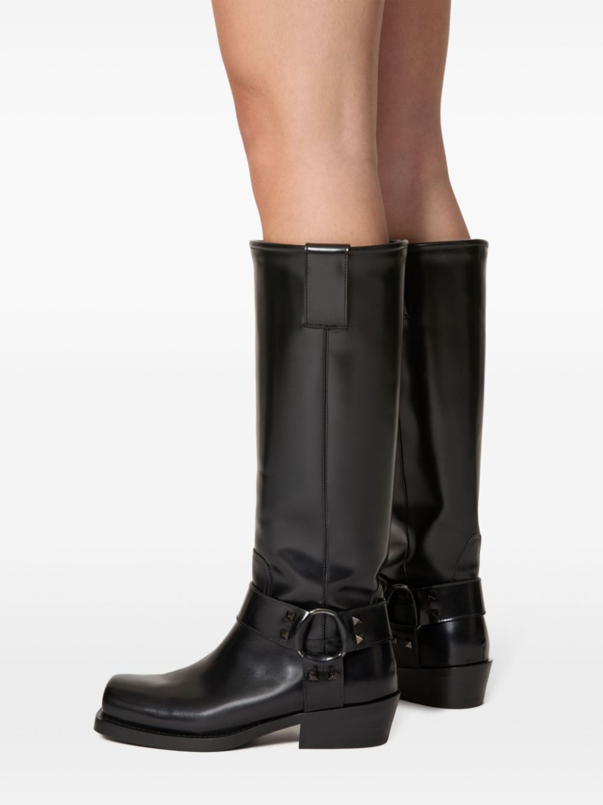 40 Rockstud Biker Boots - 6