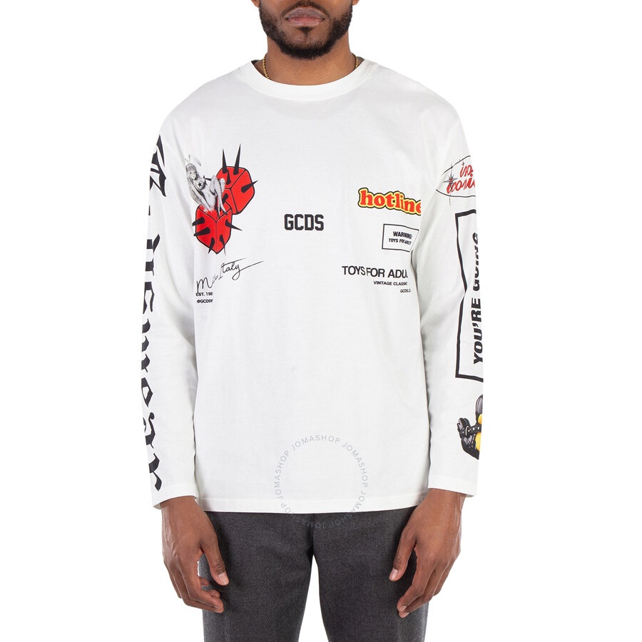 GCDS Digital Graphic Long-Sleeve T-Shirt - 3