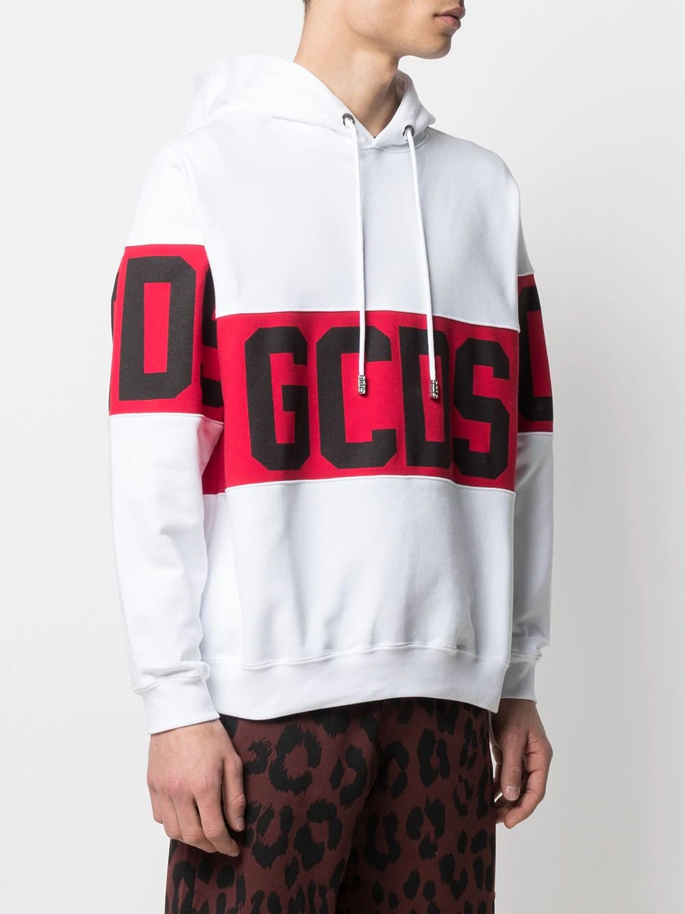 logo print hoodie - 3