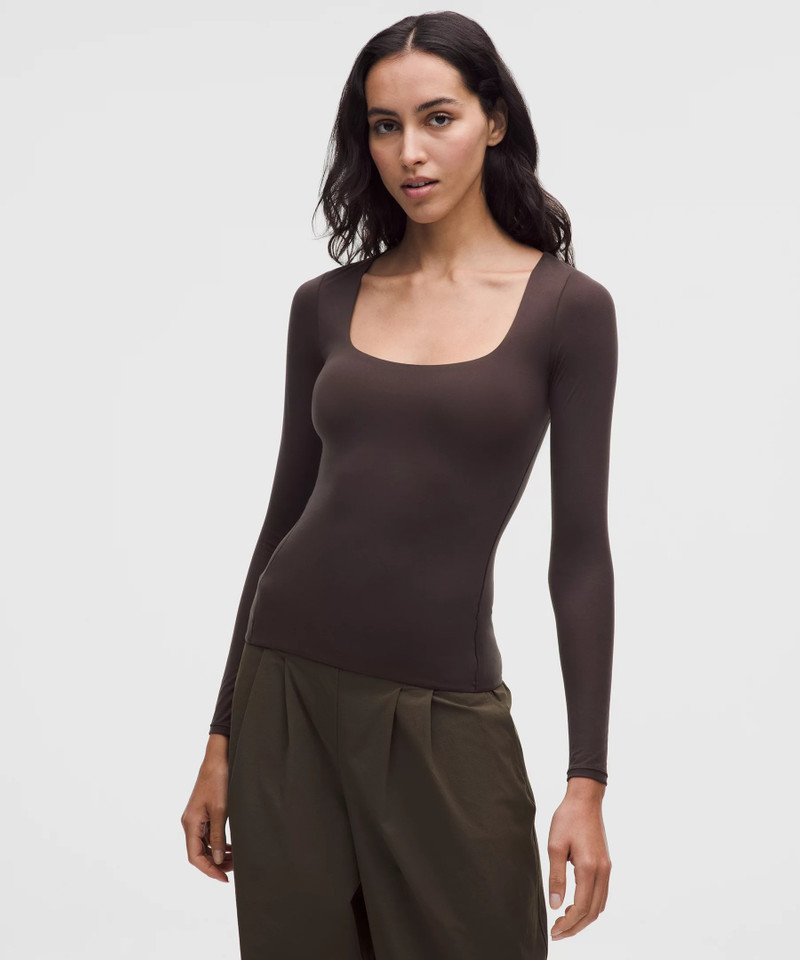 Wundermost Ultra-Soft Nulu Square-Neck Long-Sleeve Shirt 1