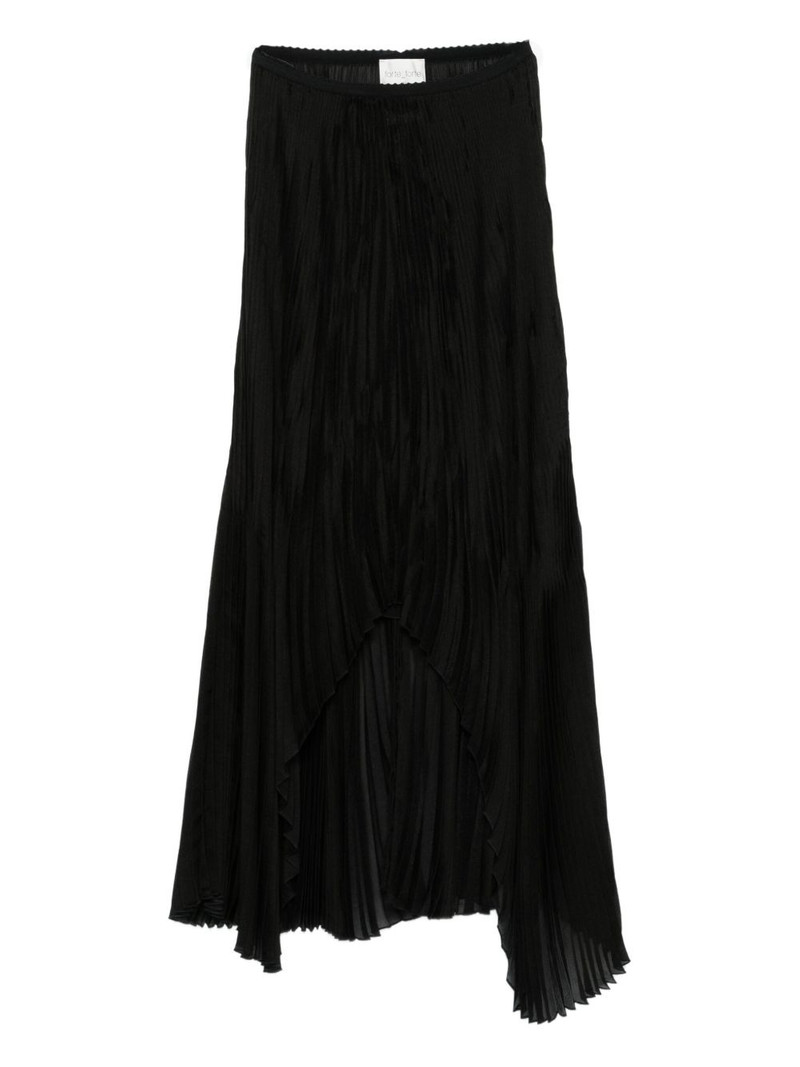pleated asymmetric skirt 1