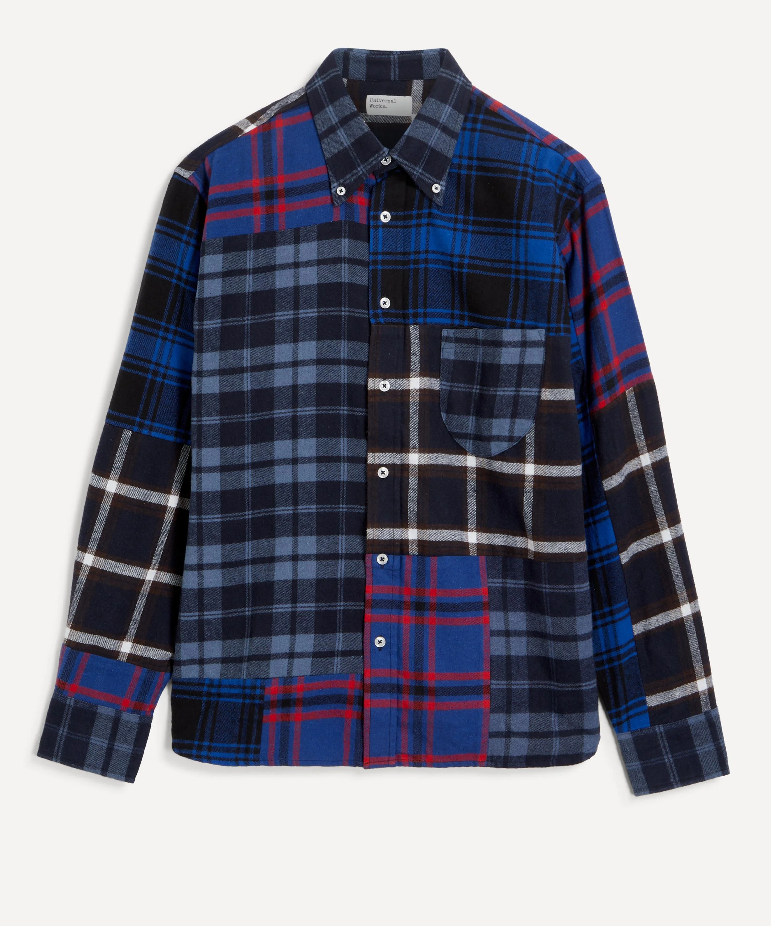 Blue Patchwork Lazy Day Shirt - 1