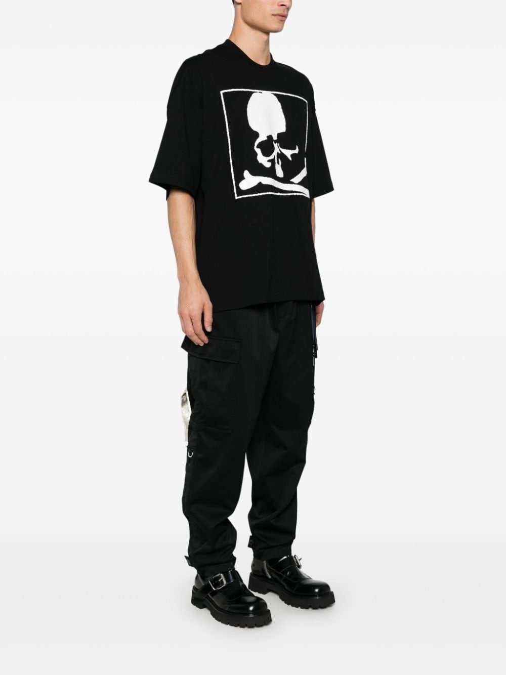 blurred skull T-shirt - 3