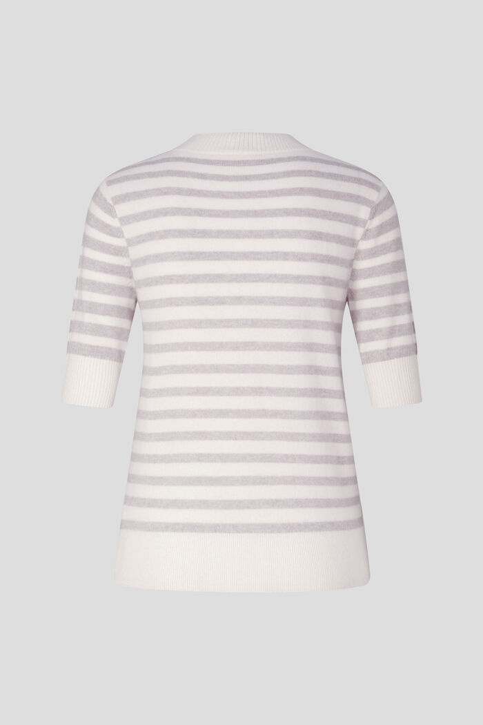 Jaren short-sleeved pullover in Lilac/Beige - 2