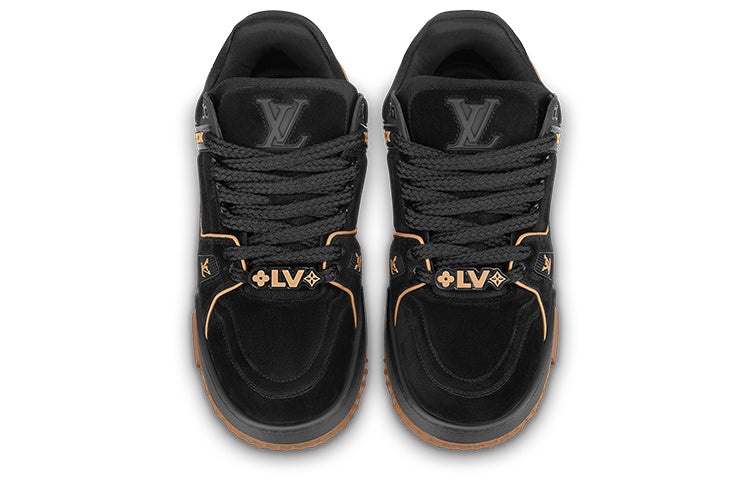 LOUIS VUITTON Trainer Maxi Sneakers 'Black Suede' 1ABM30 - 2