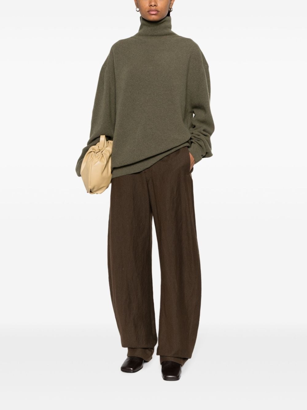 ribbed roll-neck jumper - 3