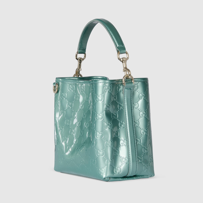 GUCCI GG Emblem small bucket bag outlook