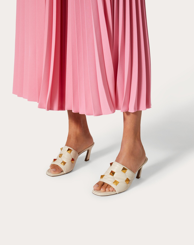 ROMAN STUD SLIDE SANDAL IN QUILTED NAPPA 65 MM 6