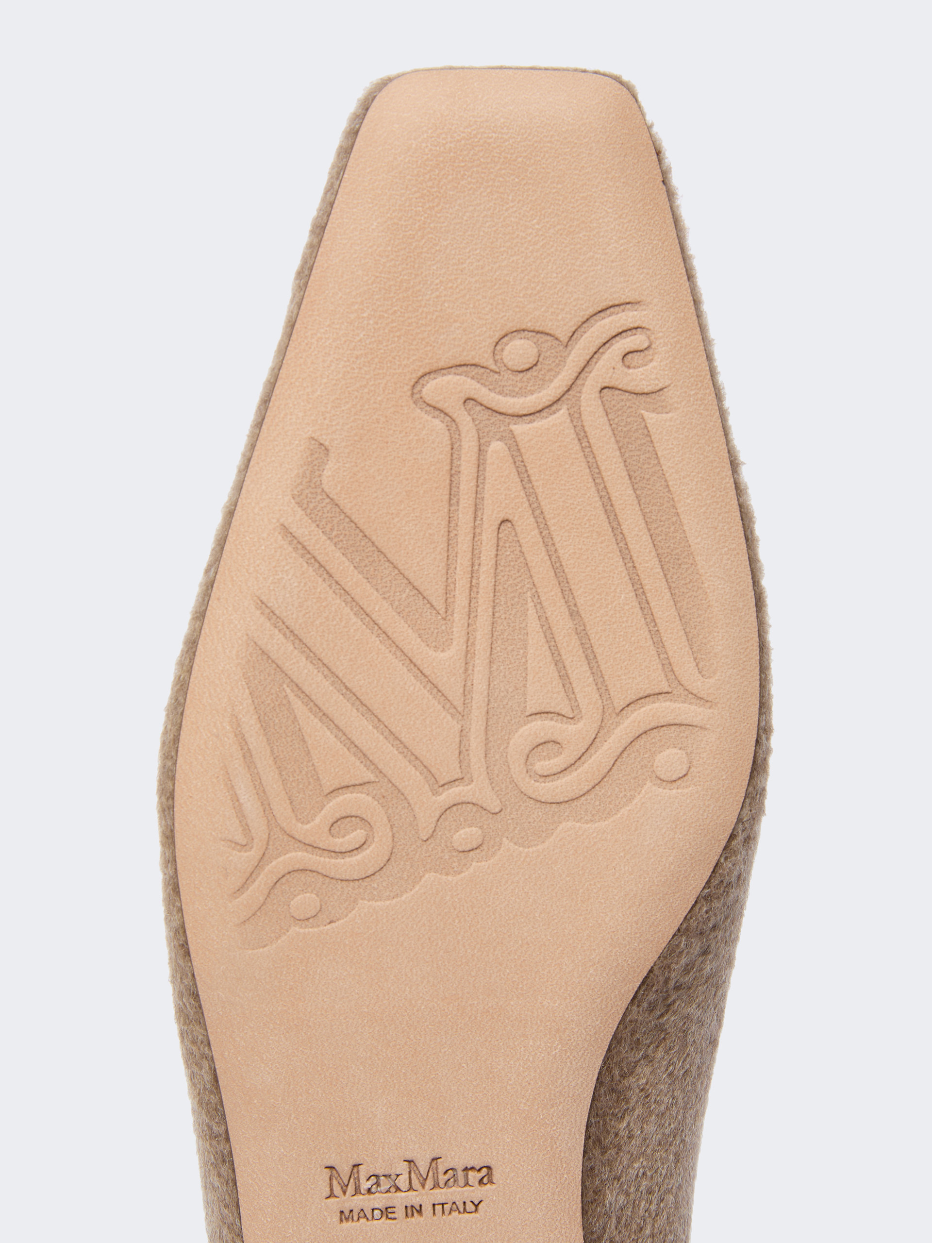 SQUAREFLATWS Cashmere and leather ballerinas - 5
