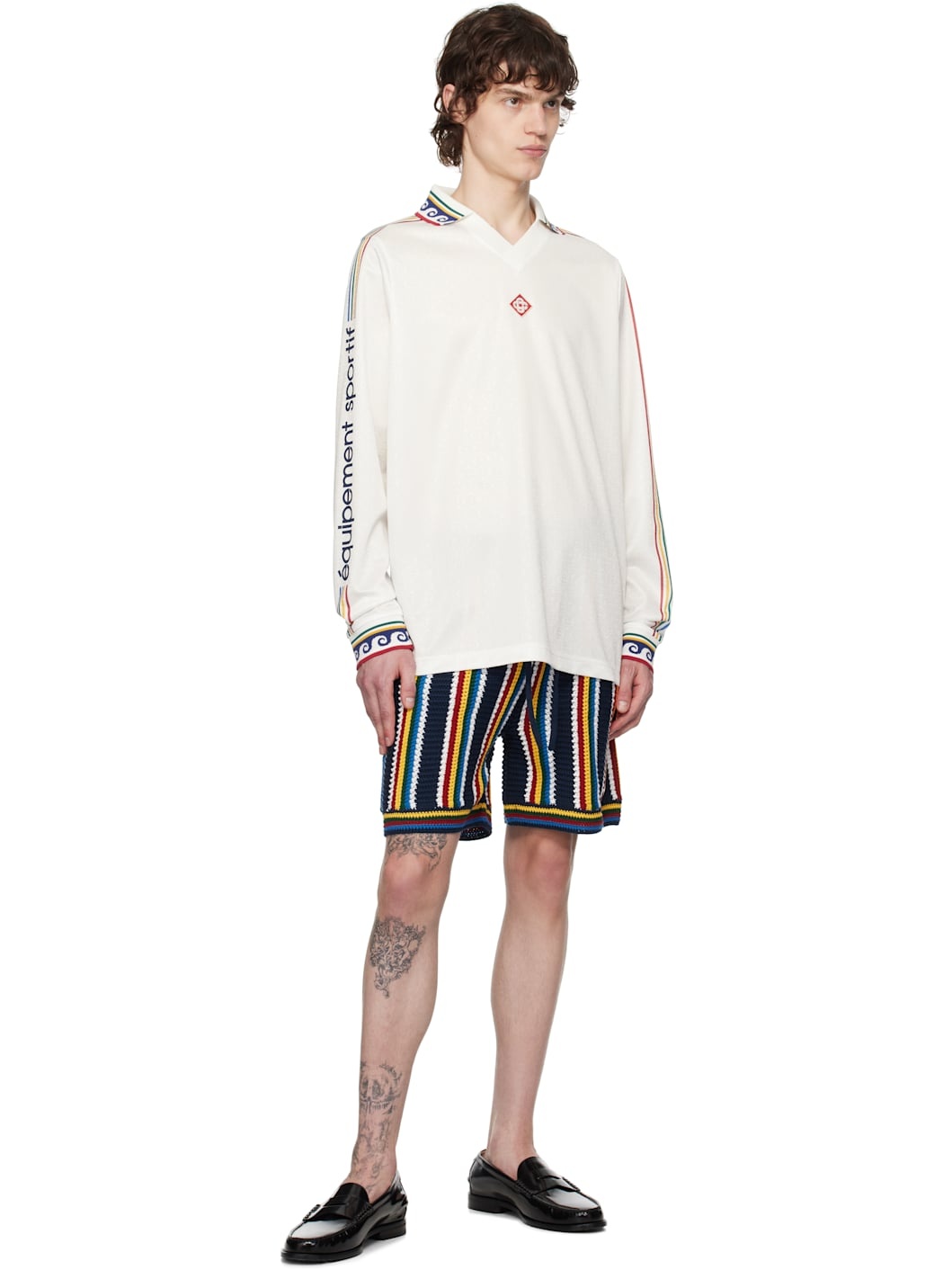 Off-White Jacquard Monogram Football Polo - 4