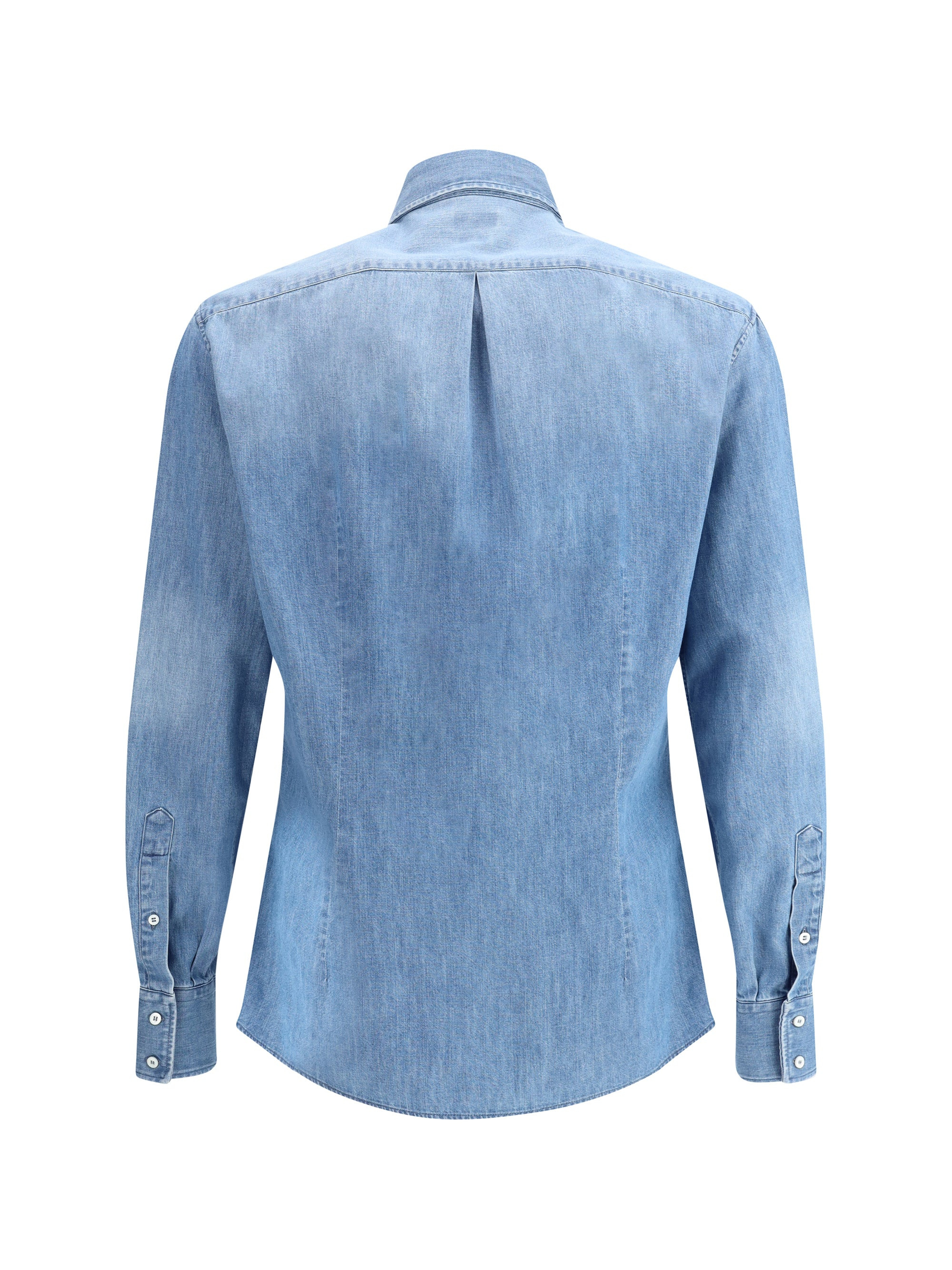 Brunello Cucinelli Men Denim Shirt - 2
